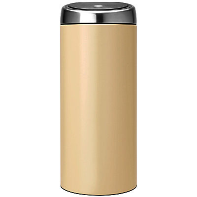 Brabantia Touch Bin with Fingerprint Proof Lid, Almond, 30L Brabantia Touch Bin with Fingerprint Proof Lid, Almond, 30L